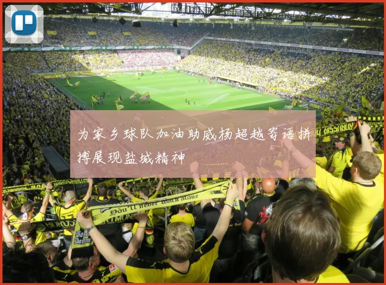 为家乡球队加油助威杨超越寄语拼搏展现盐城精神